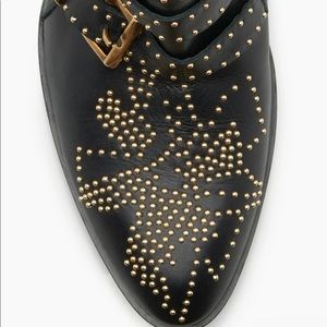 Black and gold booties